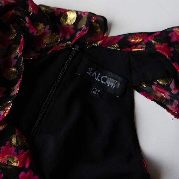 SALONI Printed Anita Dress - Size 2 - Picture 6 of 13